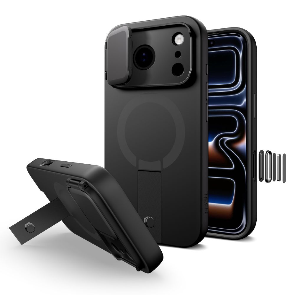 Tech-Protect Kevlar Aura MagSafe Suojakuori iPhone 17 Pro:lle - Musta