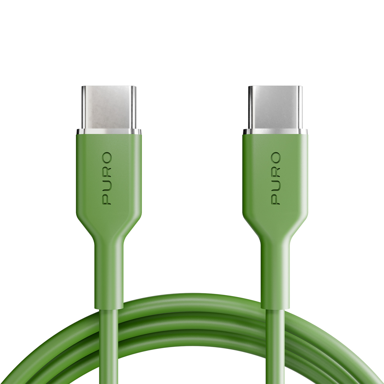 Puro ICON USB-C - USB-C -kaapeli 1,5 m - vihreä