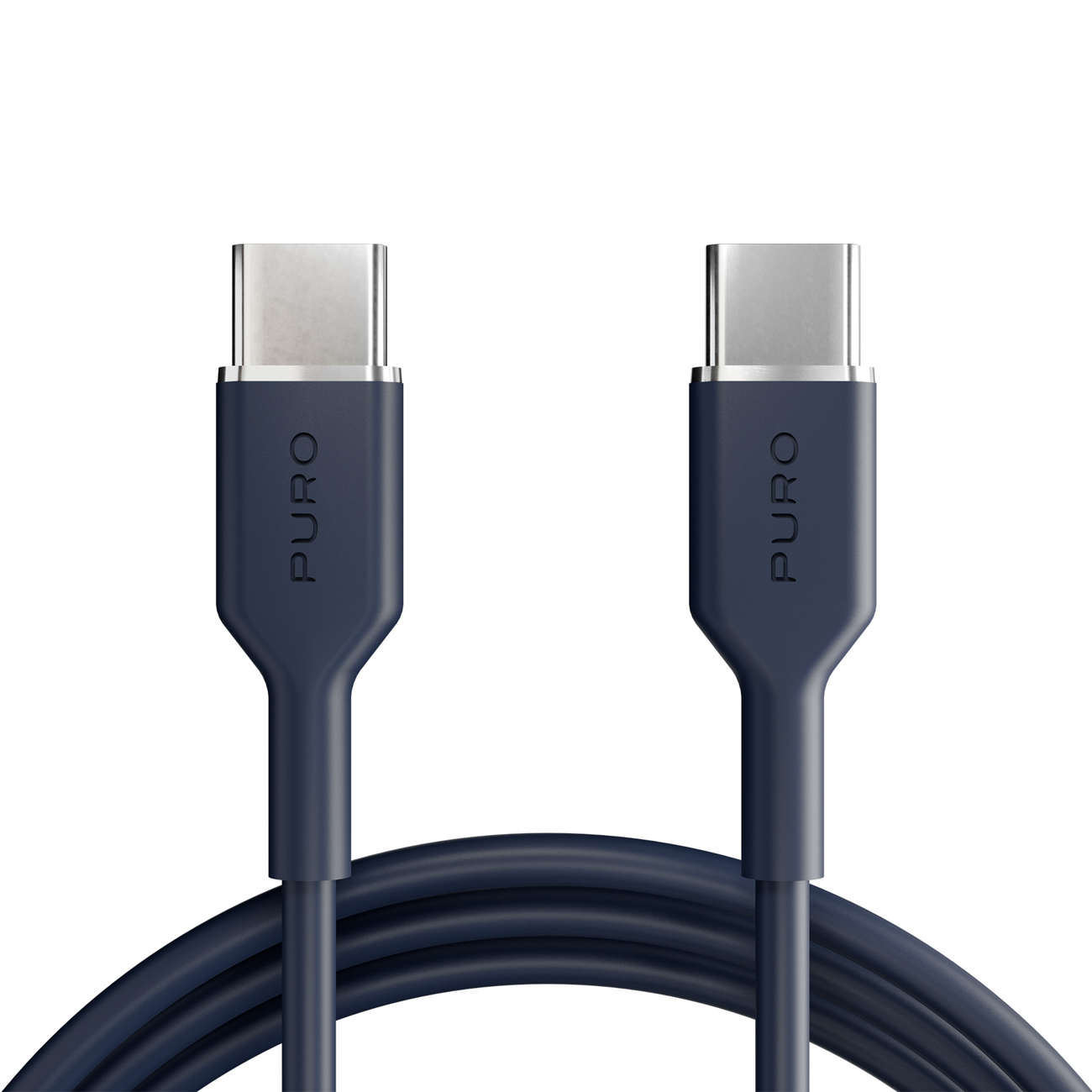 Puro ICON USB-C - USB-C -kaapeli 1,5 m - laivastonsininen