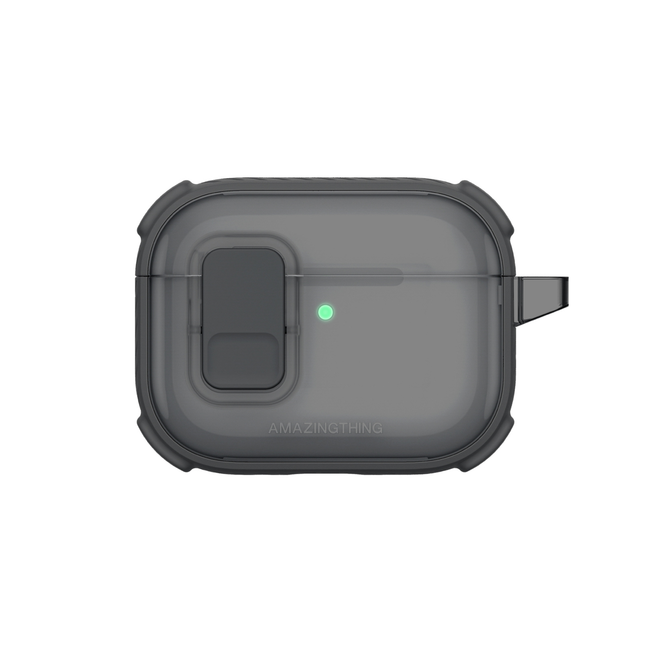 AmazingThing Titan Pro Mag Case Clear Suojakuori AirPods Pro 3 -kuulokkeille - musta