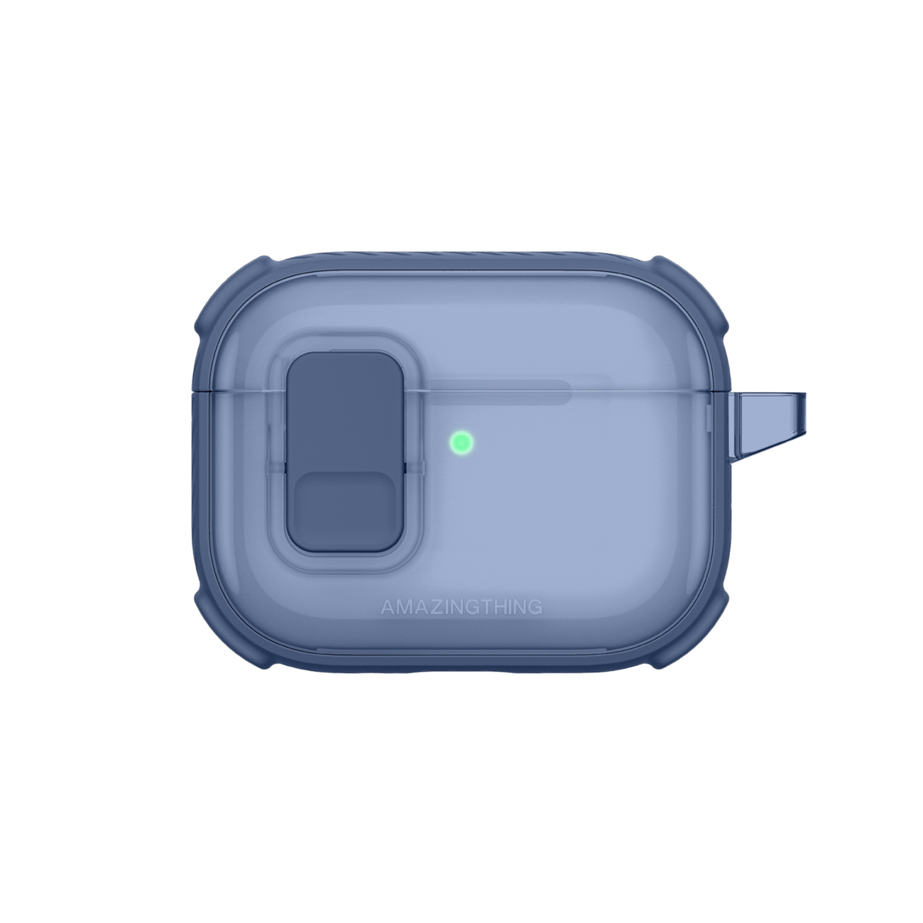 AmazingThing Titan Pro Mag Case Clear Suojakuori AirPods Pro 3 -kuulokkeille - sininen