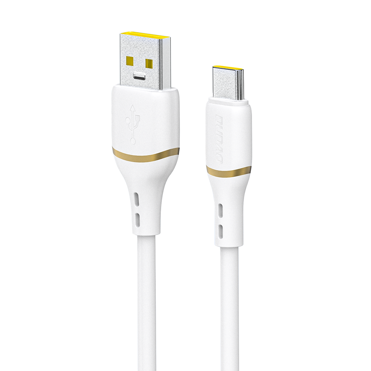 Dudao L25T USB-A - USB-C Silikoninen Kaapeli 5A 1m - Valkoinen