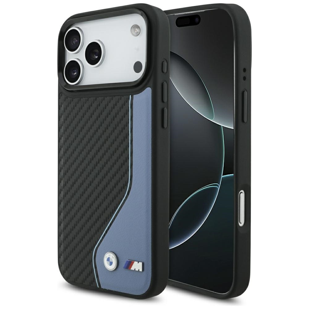 BMW M Carbon Logo MagSafe Suojakuori iPhone 17 Pro Maxille - sininen