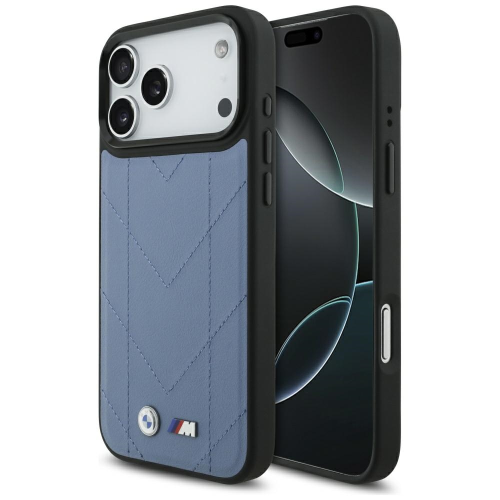 BMW M Quilted Logo MagSafe Suojakuori iPhone 17 Pro Maxille - sininen