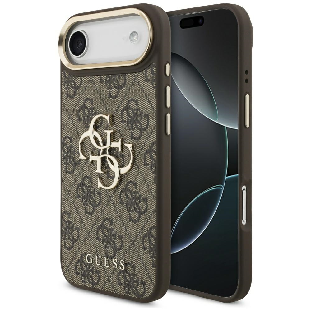 GUESS 4G Big 4G Classic Logo -suojakuori iPhone Airille - ruskea ja kulta