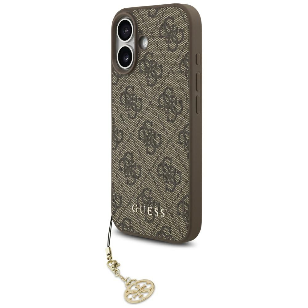 Guess 4G Charms Collection MagSafe Suojakuori iPhone 17:lle - ruskea