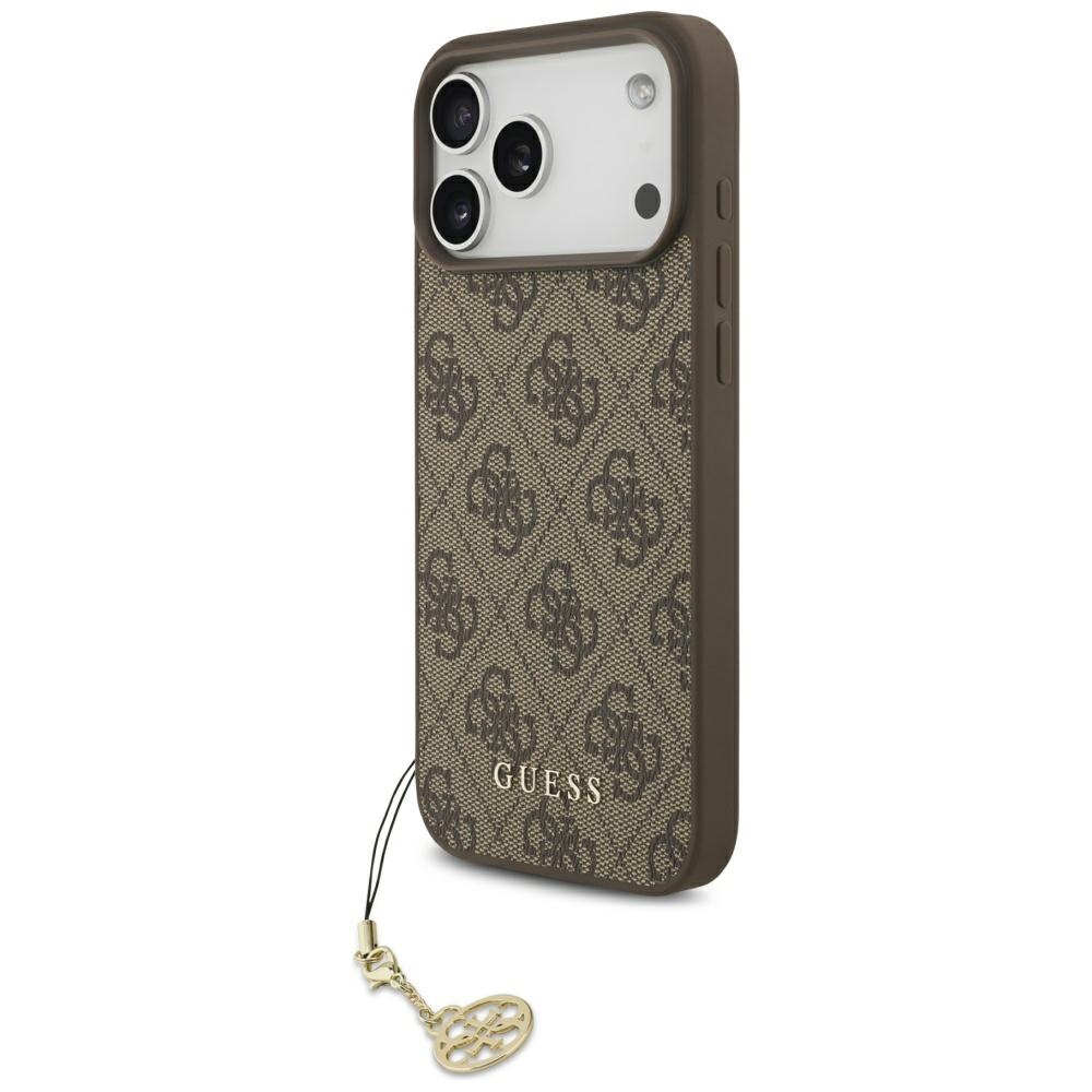 Guess 4G Charms Collection MagSafe Suojakuori iPhone 17 Pro Maxille - ruskea