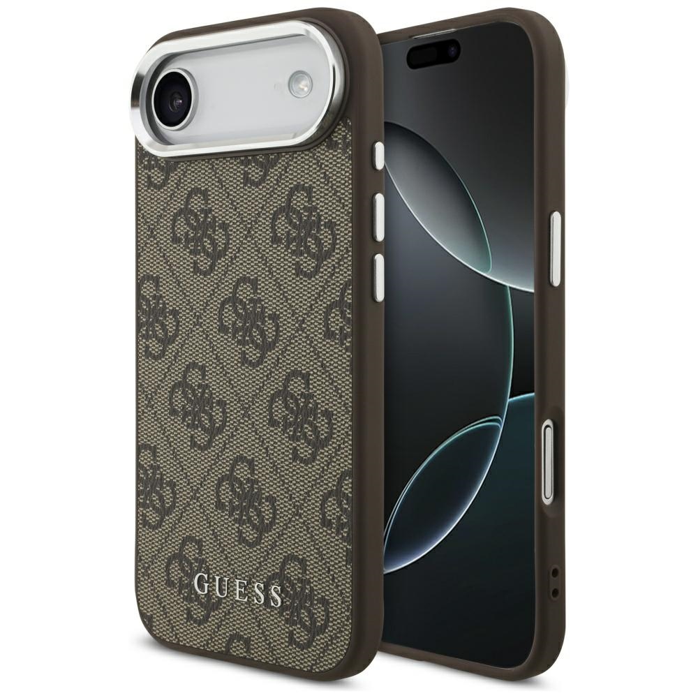 Guess 4G Classic Logo MagSafe Suojakuori iPhone Airille - ruskea