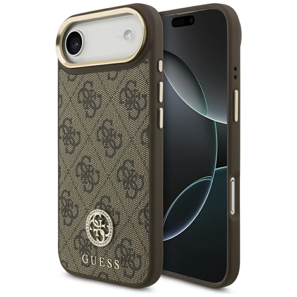 Guess 4G Strass Logo MagSafe Suojakuori iPhone Airille - ruskea