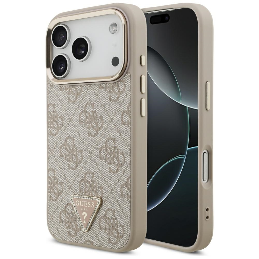 Guess 4G Triangle Logo MagSafe -suojakuori iPhone 17 Pro - ruusukulta