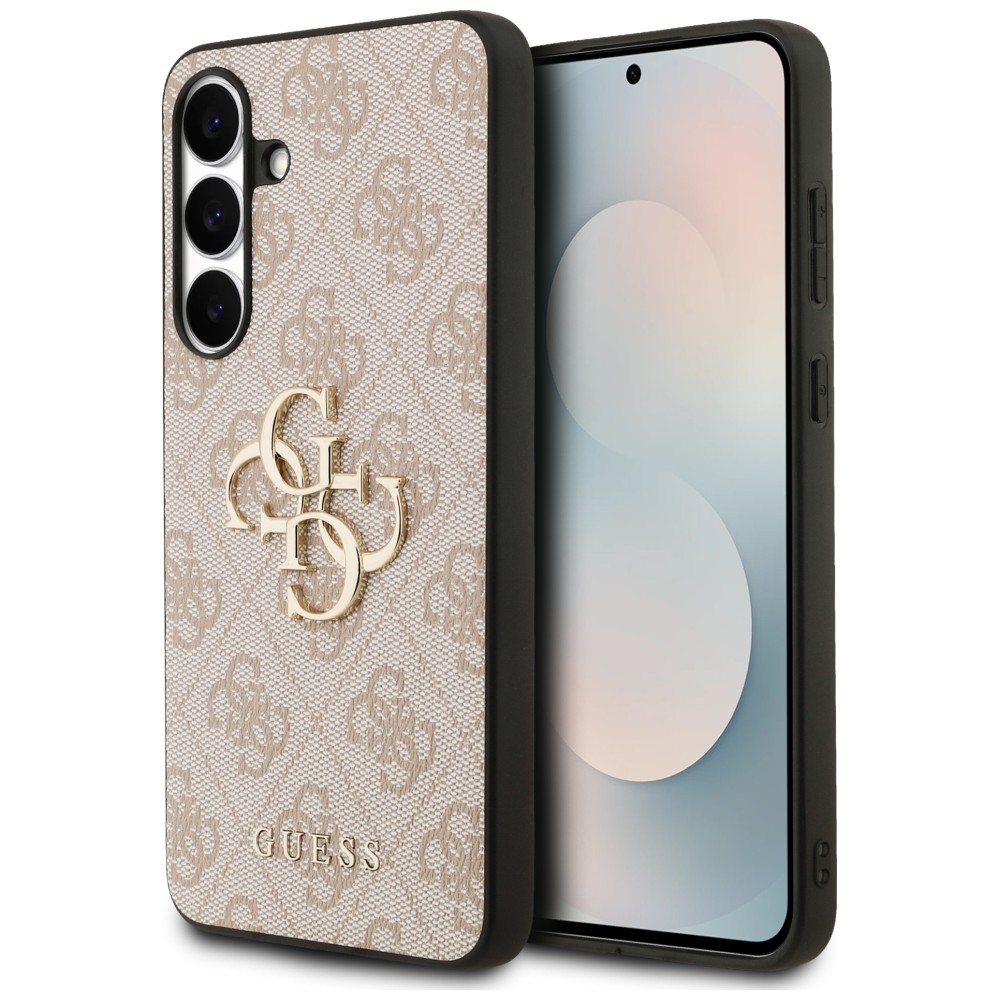 Guess case for Samsung Galaxy S25 FE HC PU LEATHER 4G METAL LOGO pink