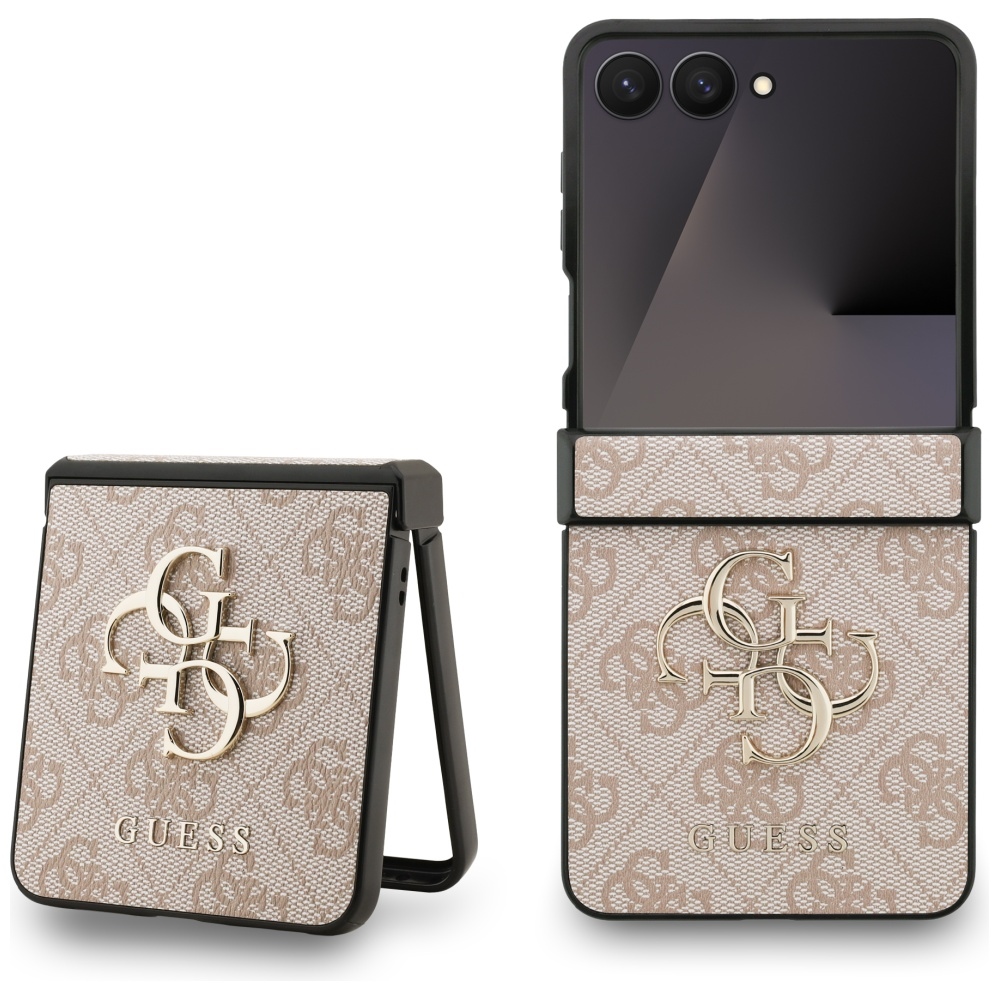 Guess Big 4G Logo Classic Logo Case for Samsung Galaxy Z Flip 7 - Pink