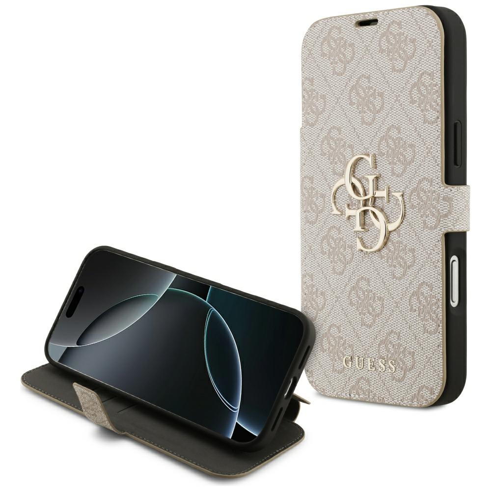 Guess Book 4G Metal Logo -suojakuori iPhone 17 Pro Max - pinkki