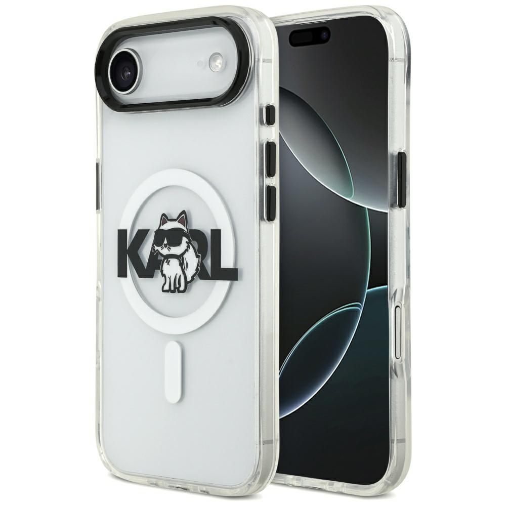 Karl Lagerfeld IML Choupette Sketch Logo MagSafe suojakuori iPhone Air - kirkas