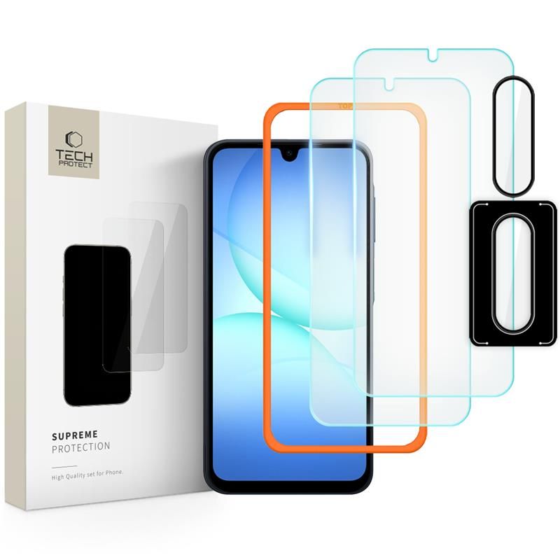 Tech-Protect Supreme Easy 3-pack Tempered Glass for Samsung Galaxy A17 4G / 5G