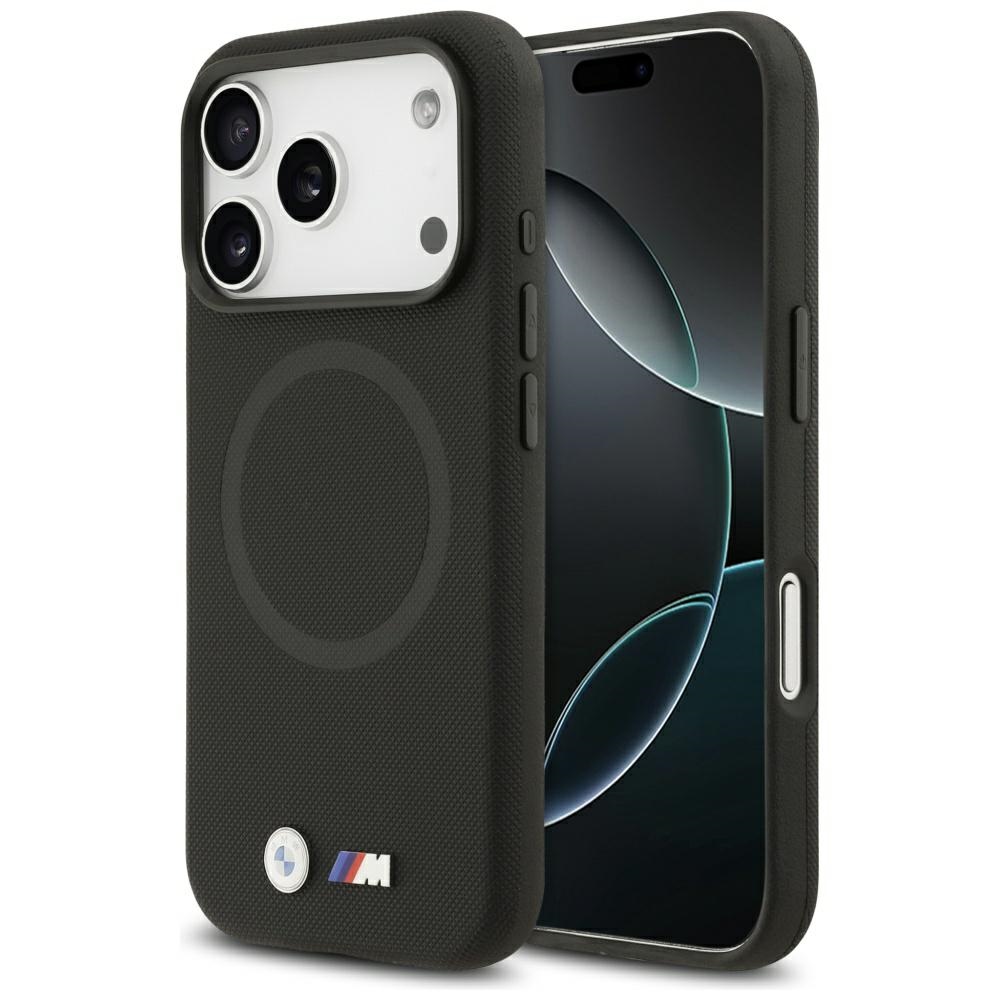 BMW M FW Metal Logo MagSafe Suojakuori iPhone 17 Pro:lle - musta