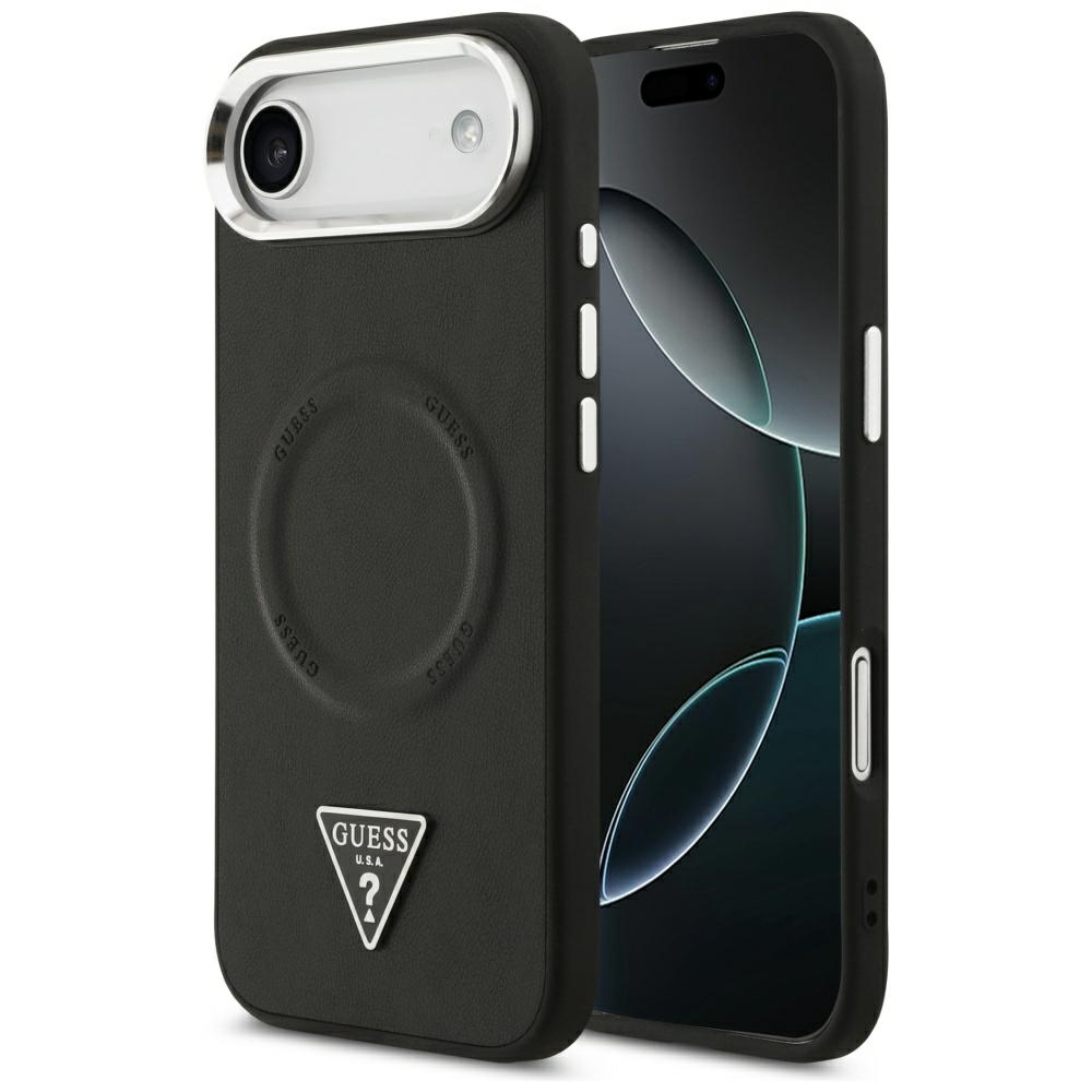 Guess Triangle Logo MagSafe Suojakuori iPhone Air:lle - Musta