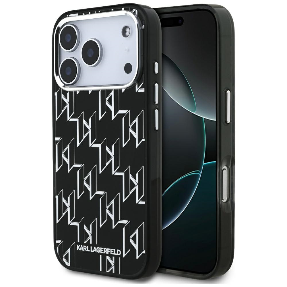 Karl Lagerfeld IML KL Monogram MagSafe -suojakuori iPhone 17 Pro - musta