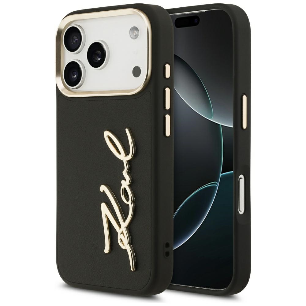 Karl Lagerfeld Karl Script Logo -suojakuori iPhone 17 Pro - musta