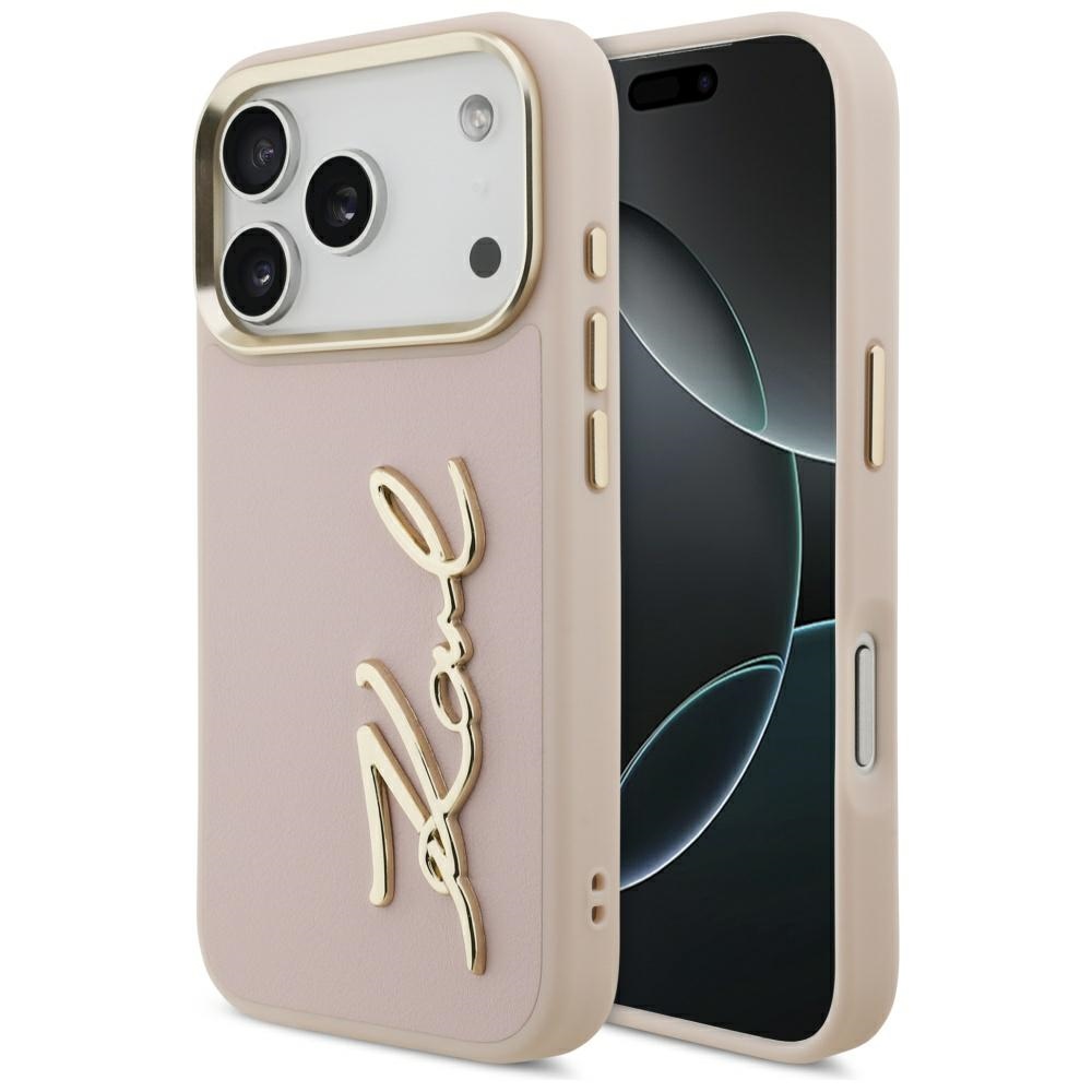 Karl Lagerfeld Karl Script Logo -suojakuori iPhone 17 Pro - pinkki