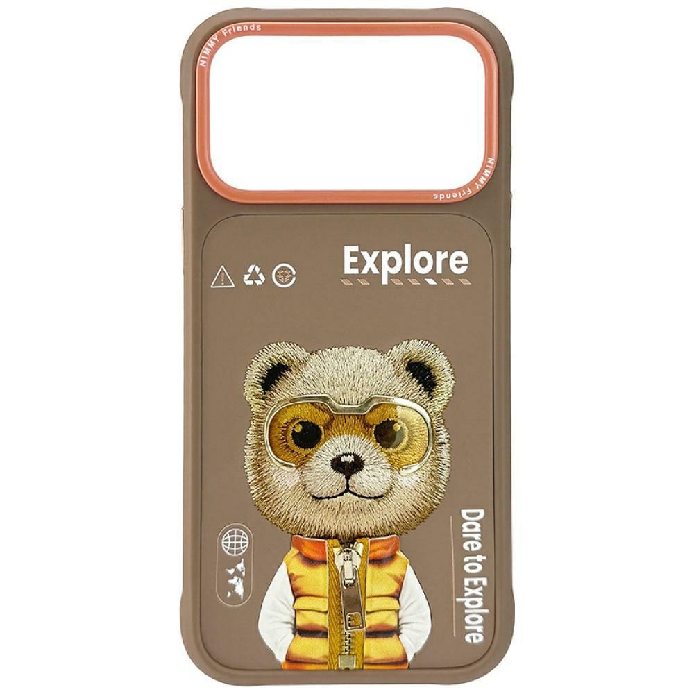 Nimmy Cool&Cute 2.0 Bear Suojakuori iPhone 17 Pro Max:lle - Beige