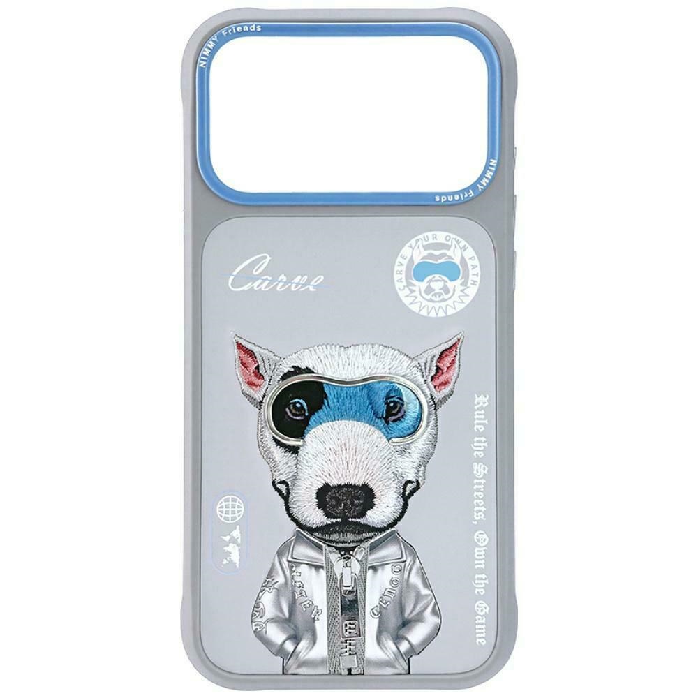Nimmy Cool&Cute 2.0 Nag Suojakuori iPhone 17 Pro Max:lle - Harmaa