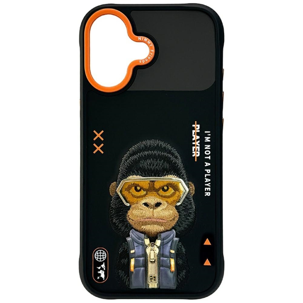 Nimmy Cool&Cute 2.0 Gorilla Suojakuori iPhone 17:lle - Musta