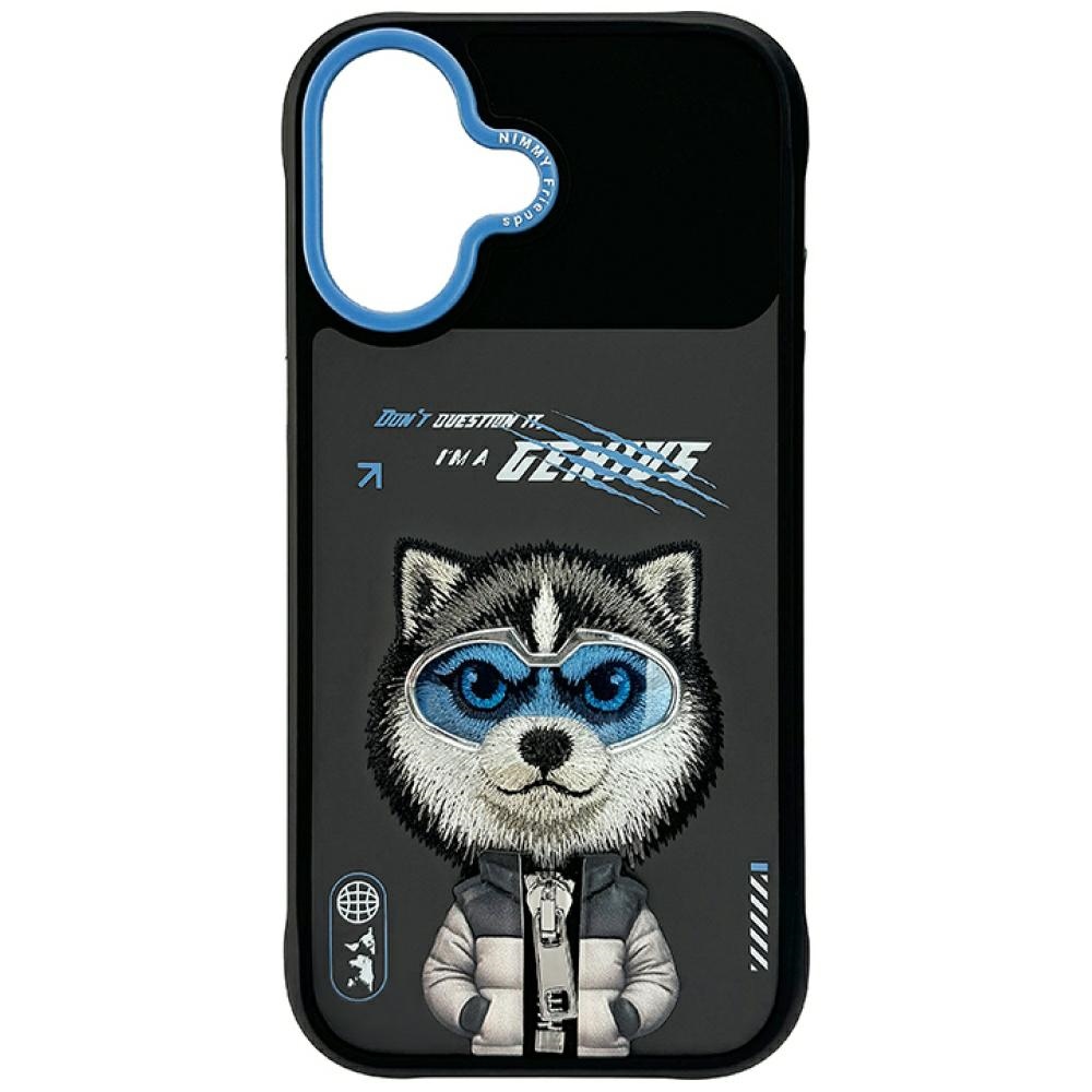 Nimmy Cool&Cute 2.0 Wolf Suojakuori iPhone 17:lle - Musta