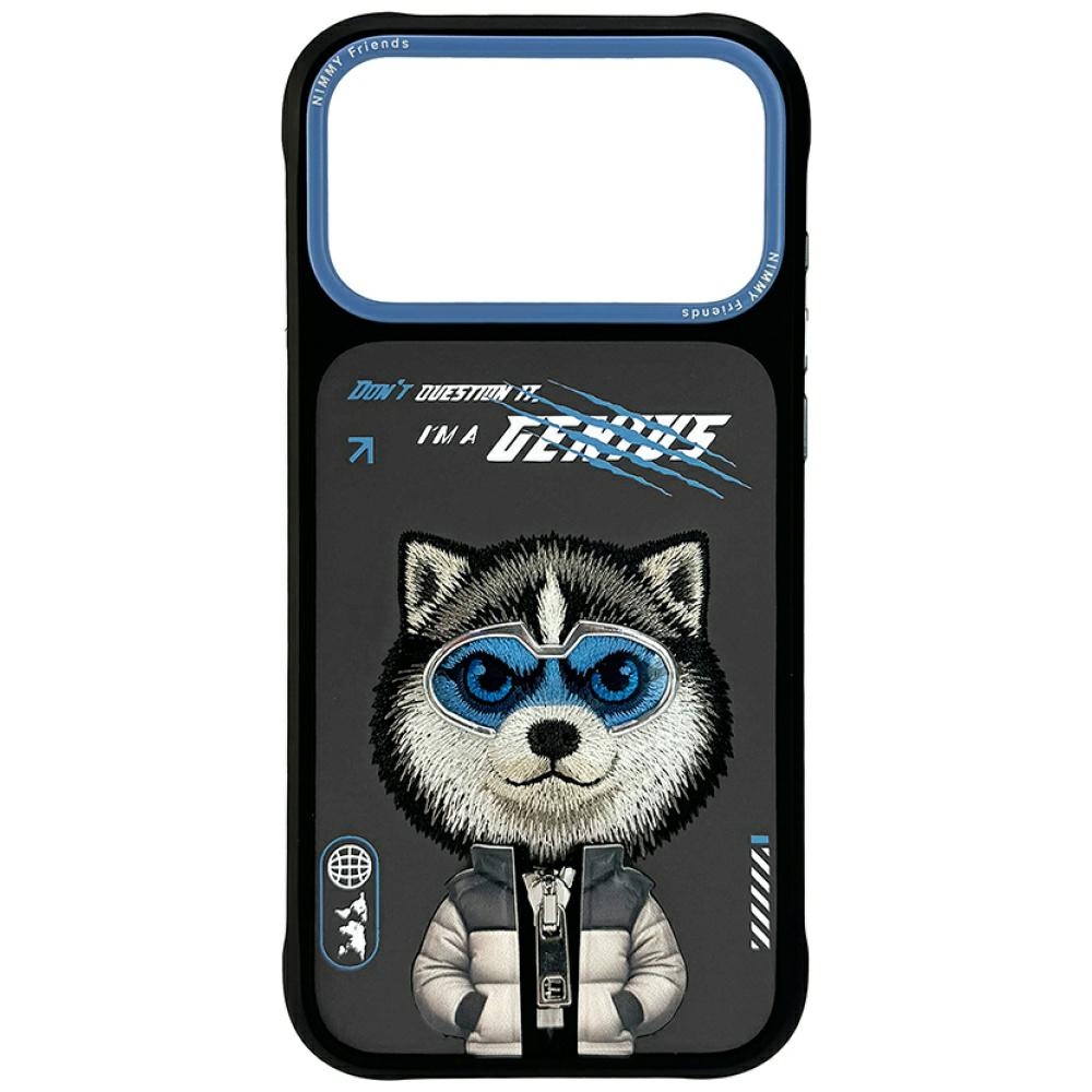 Nimmy Cool&Cute 2.0 Wolf Suojakuori iPhone 17 Pro:lle - Musta
