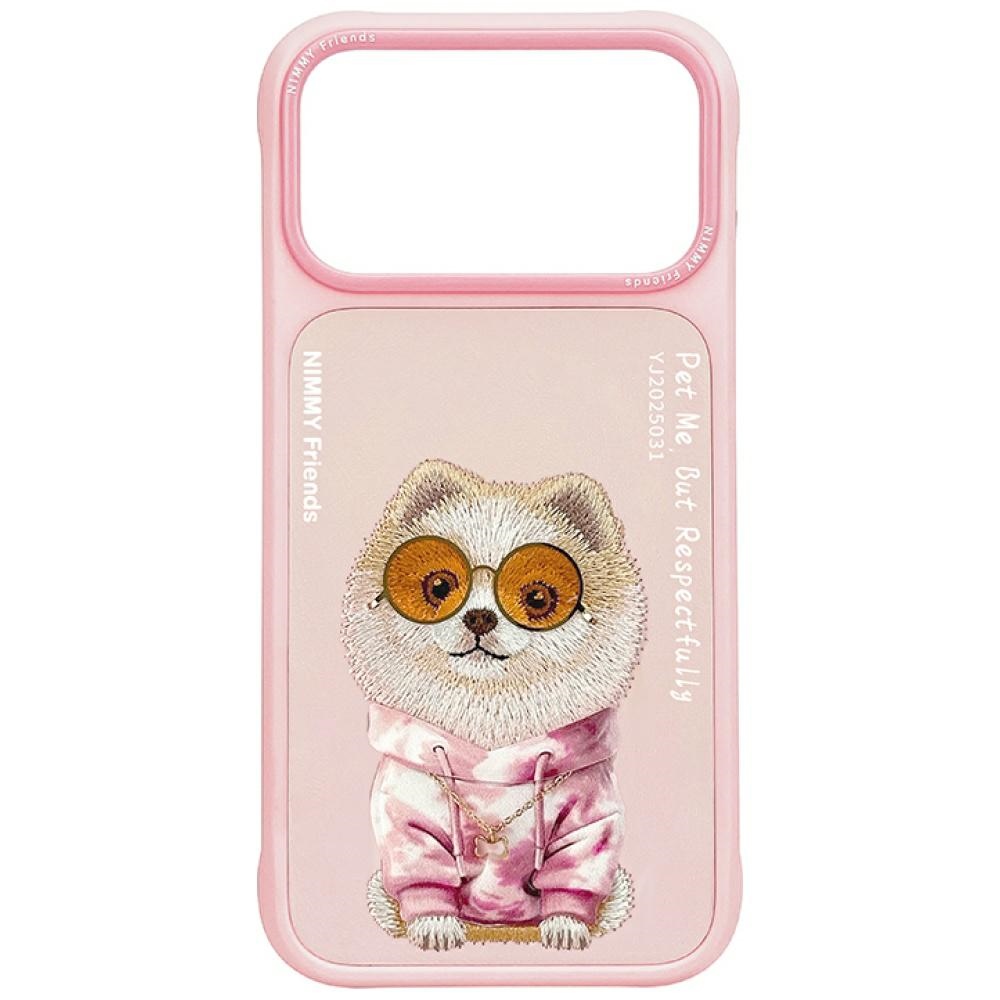 Nimmy Glasses Cool Nag Suojakuori iPhone 17 Pro Max:lle - Vaaleanpunainen