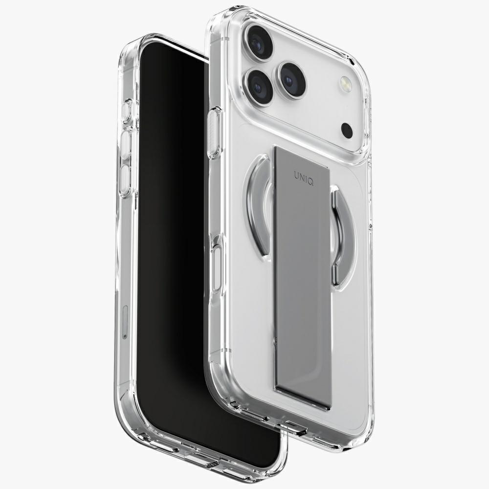Uniq Heldro Air Suojakuori iPhone 17 Pro Max:lle Magclick Charging - läpinäkyvä