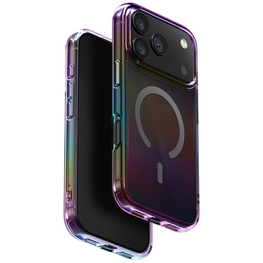 Uniq Iridescia Suojakuori iPhone 17 Pro:lle Magclick-latauksella - Moniväri