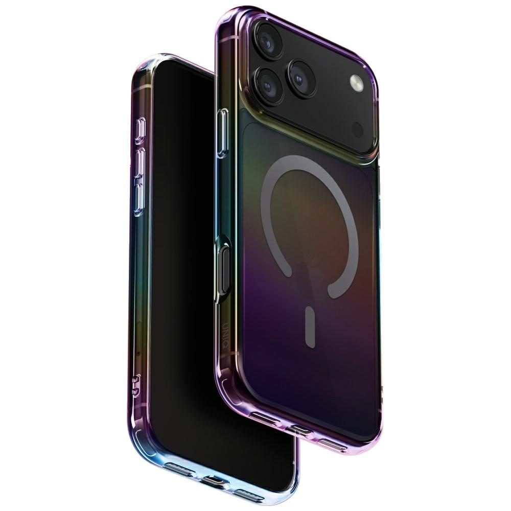 Uniq Iridescia Suojakuori iPhone 17 Pro Max:lle Magclick-latauksella - Moniväri