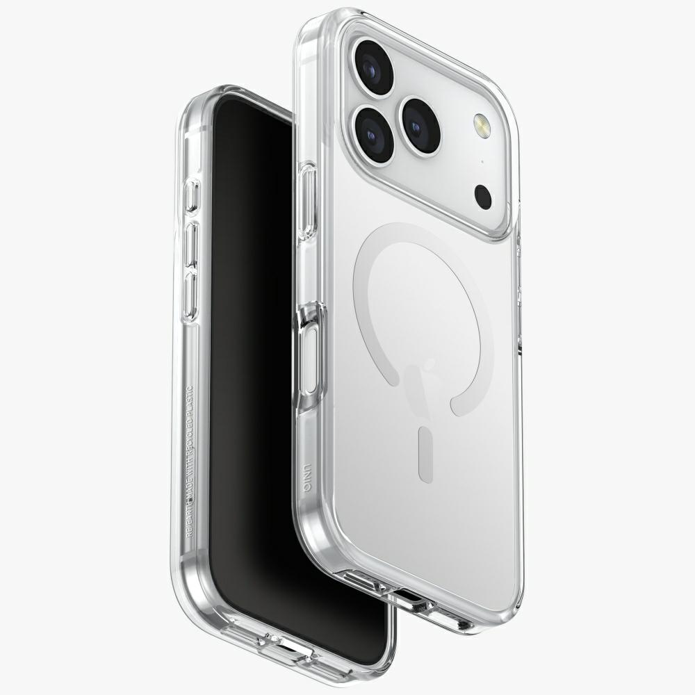 Uniq Clario Magclick lataussuojakuori iPhone 17 Pro:lle - läpinäkyvä