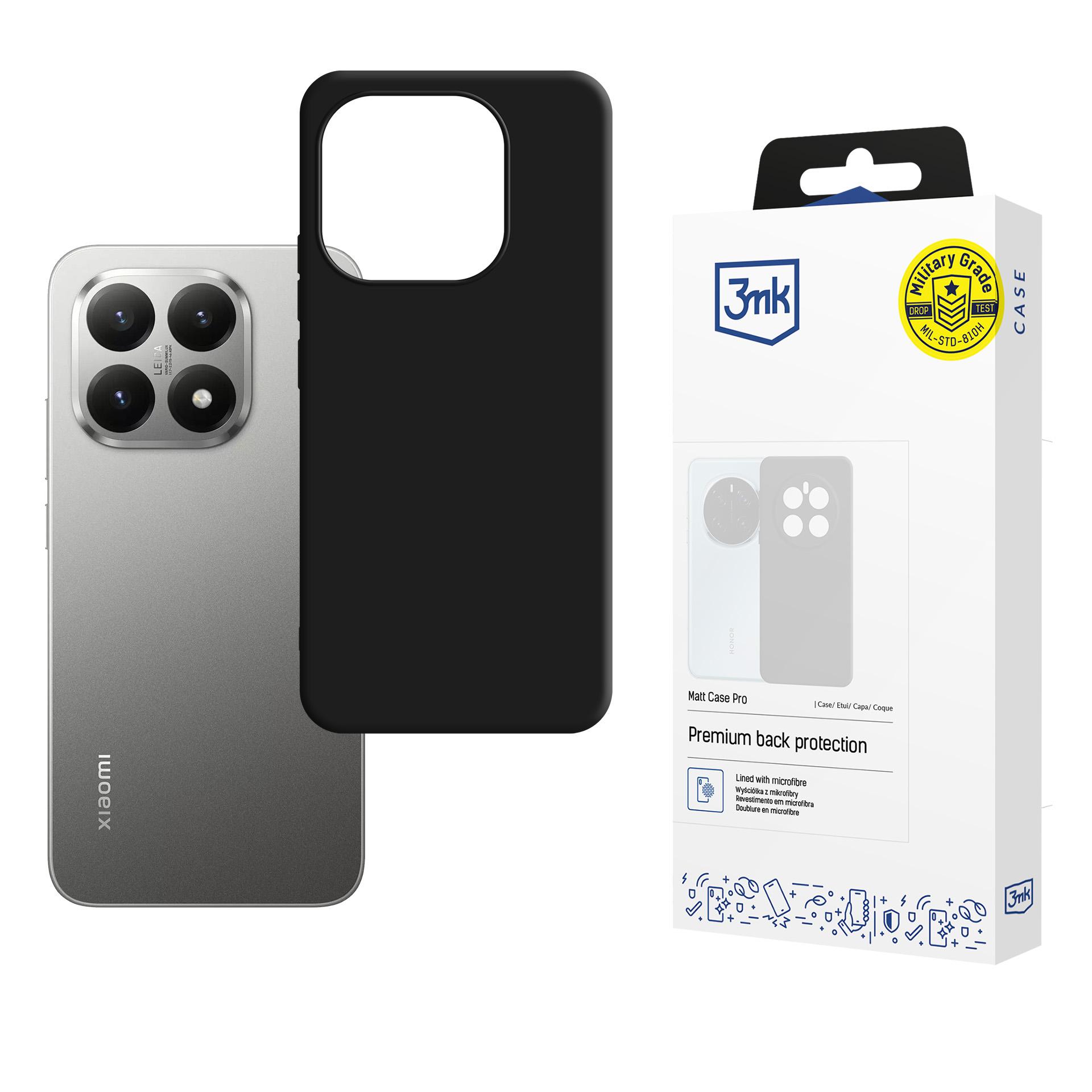 3mk Matt Case Pro suojakuori Xiaomi 15T 5G - musta