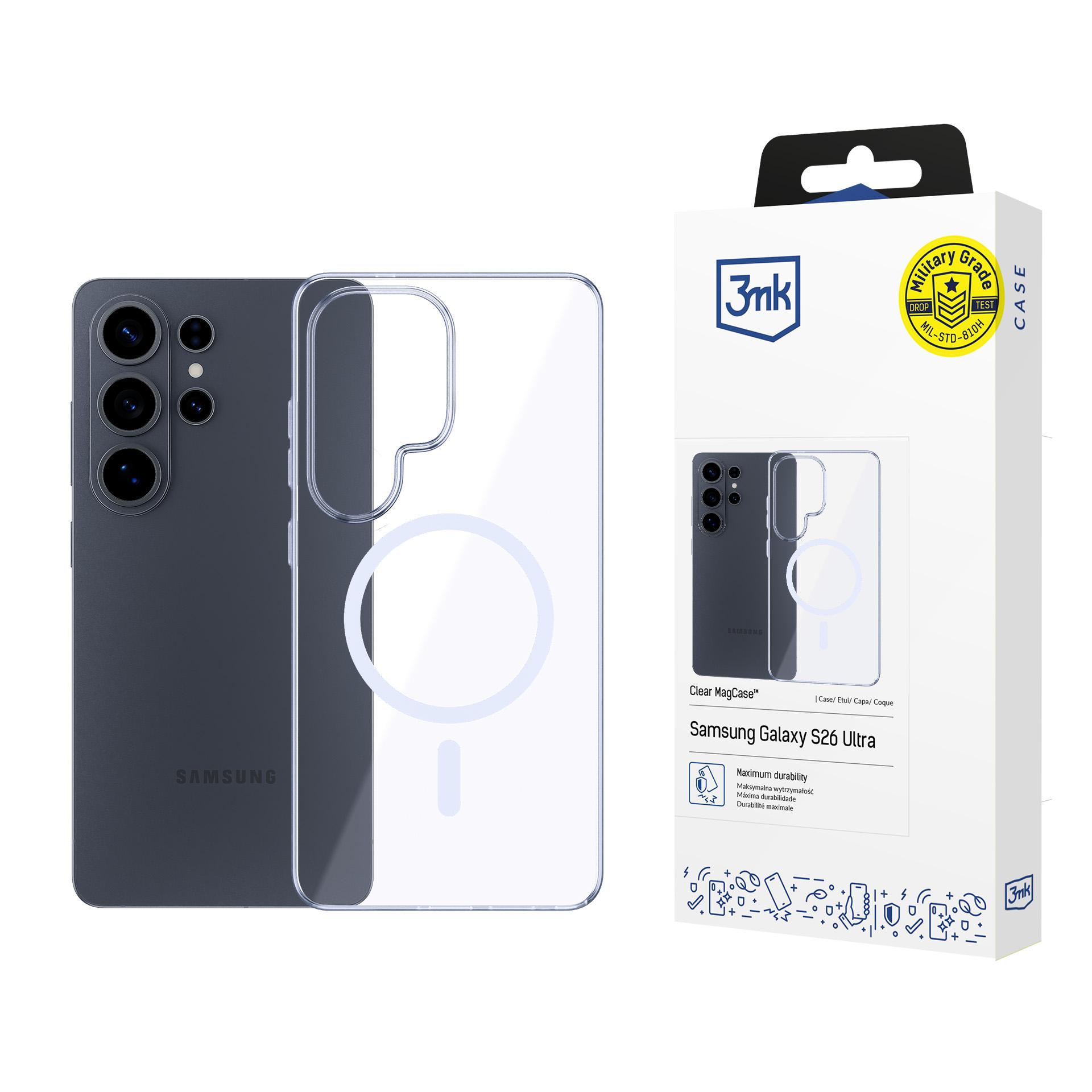 3mk Clear MagCase for Samsung Galaxy S26 Ultra - transparent