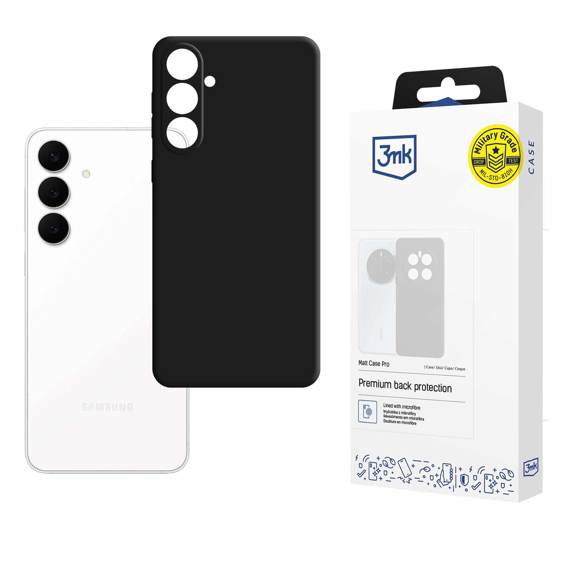 3mk Matt Case Pro for Samsung Galaxy S25 FE - matte black