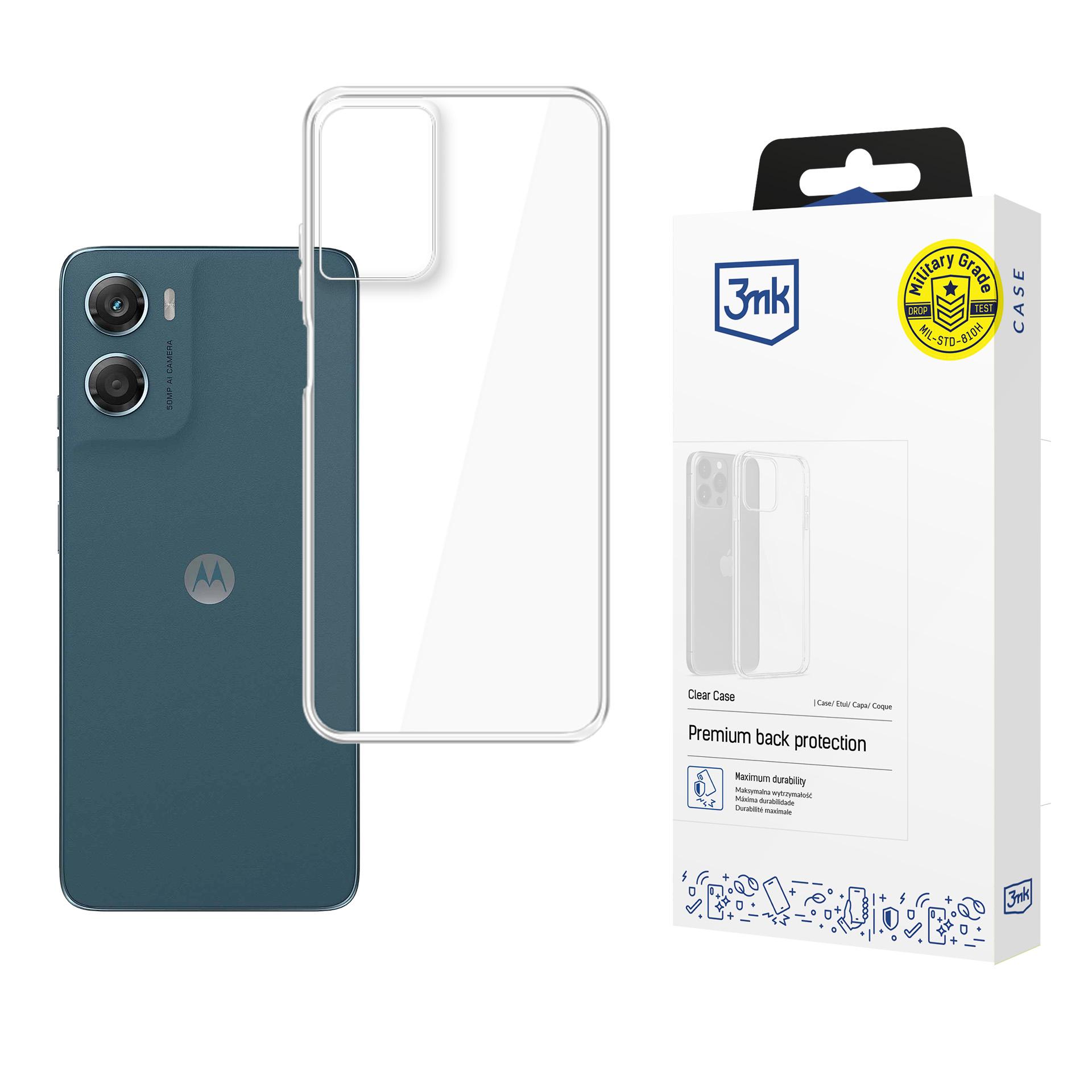 3mk Clear Case Suojakuori Motorola Moto G06 / Moto G06 Power -puhelimelle - läpinäkyvä