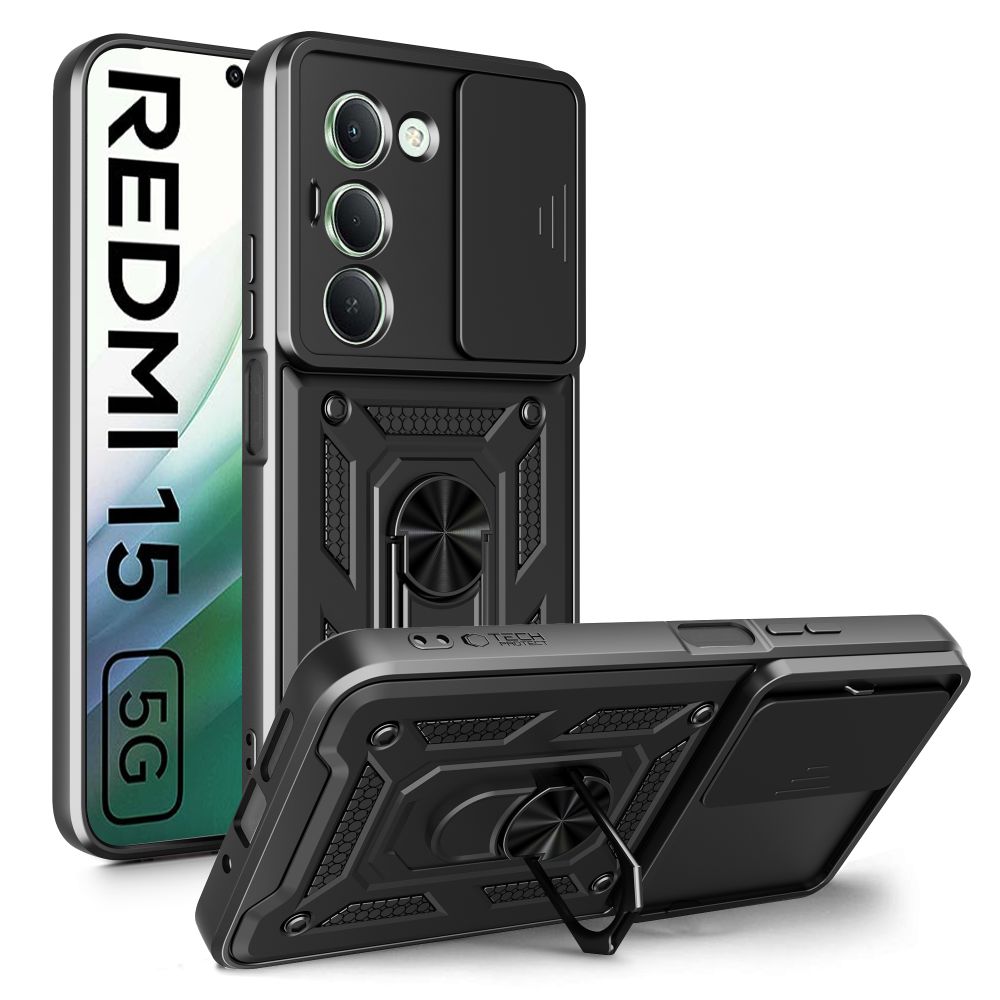 Tech-Protect CamShield Pro Case for Xiaomi Redmi 15 4G / 5G - Black