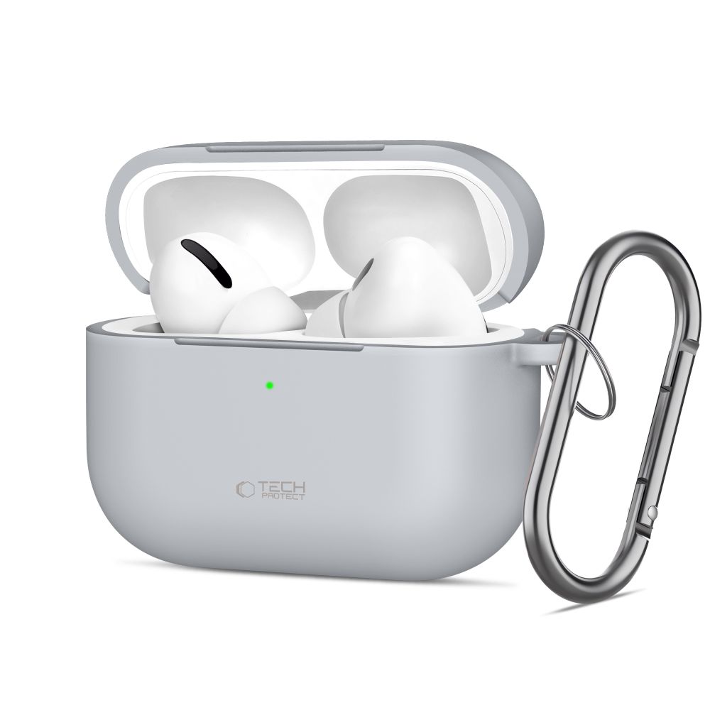 Tech-Protect Silikoninen Hook Suojakuori AirPods Pro:lle - Harmaa
