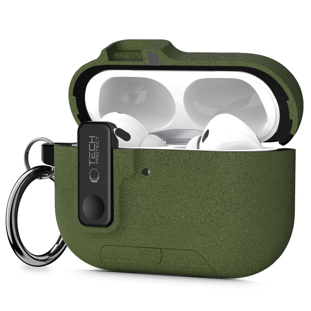 Tech-Protect Slim Hook Suojakuori AirPods Pro 3 -lle - vihreä
