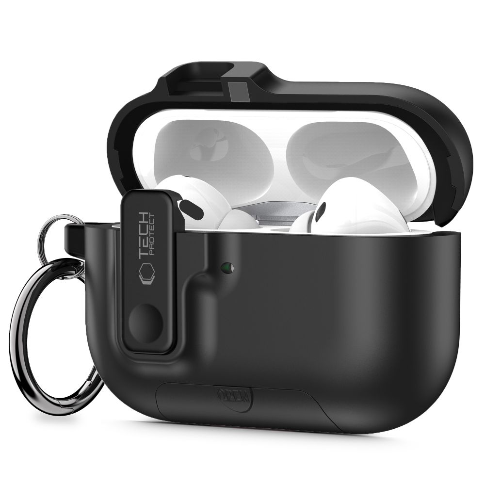 Tech-Protect Slim Hook Suojakuori AirPods Pro 3 -lle - musta