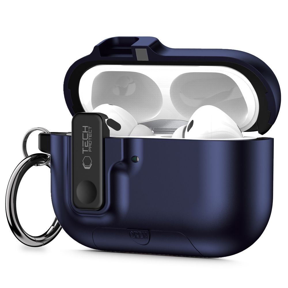 Tech-Protect Slim Hook Case for AirPods Pro 3 - Navy Blue