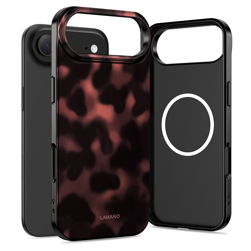 Tech-Protect Lamano MagSafe Case for iPhone Air - Black and Red