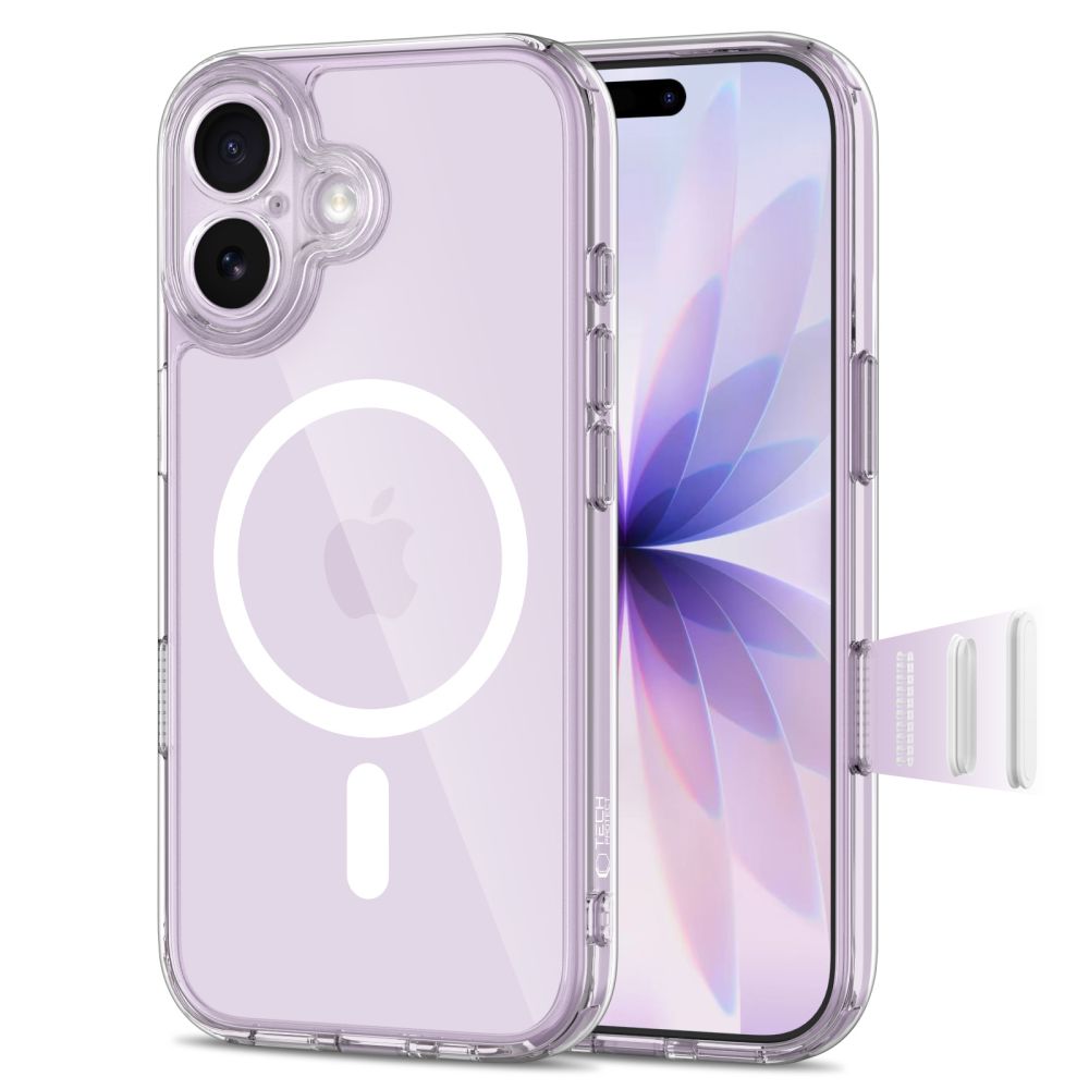 Tech-Protect Magpeak MagSafe CC Suojakuori iPhone 17:lle - Läpinäkyvä