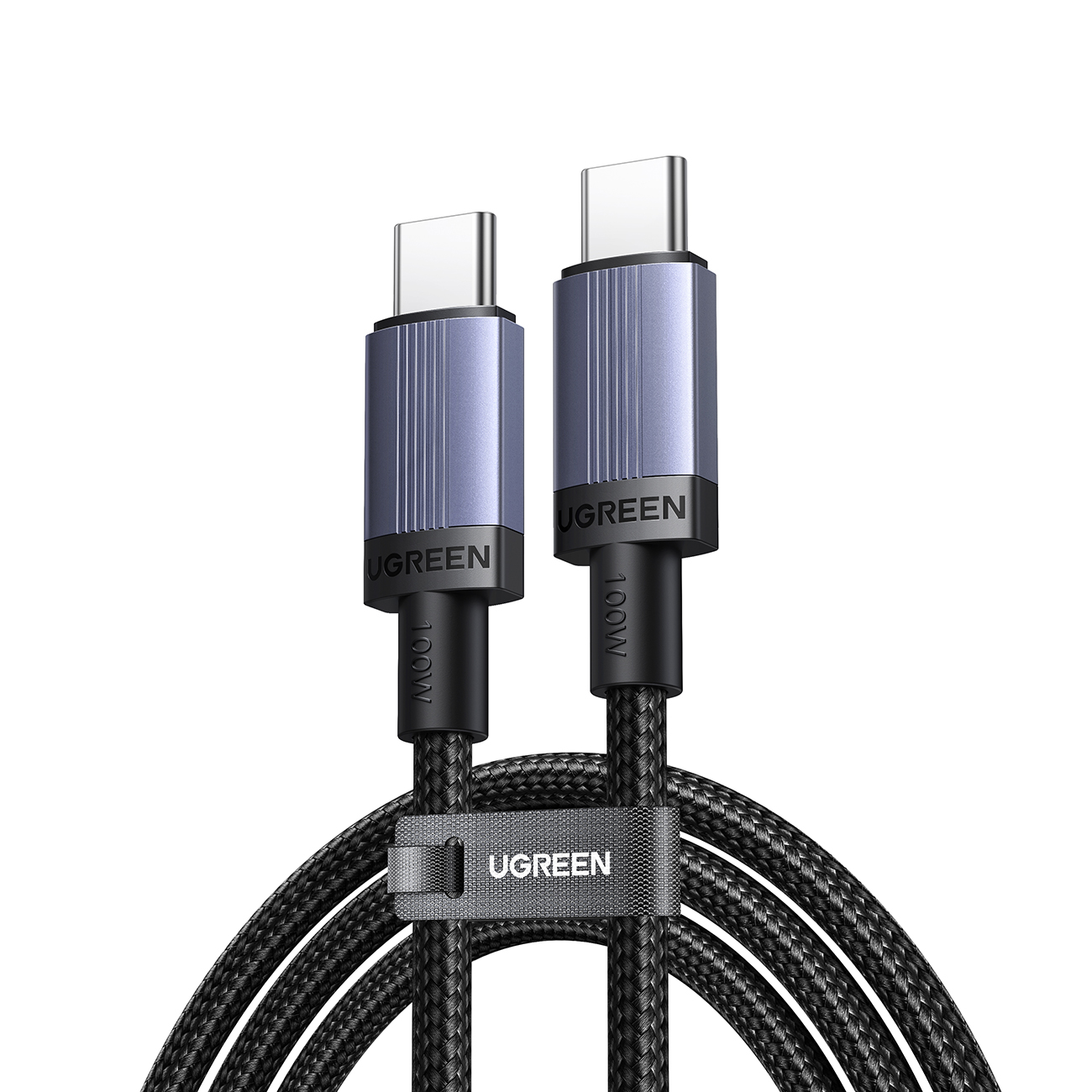 Ugreen USB-C - USB-C PD -kaapeli 100W 5A 2m - musta