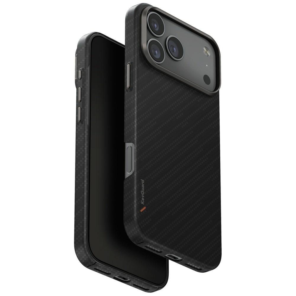 Uniq Keva EDGE Magclick Lataussuojakuori iPhone 17 Pro Max:lle - musta