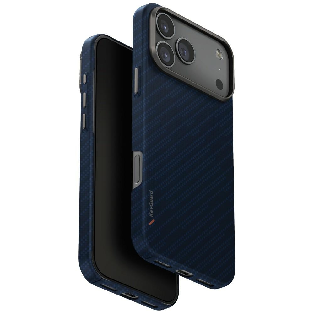 Uniq Keva EDGE Magclick Lataussuojakuori iPhone 17 Pro Max:lle - sininen