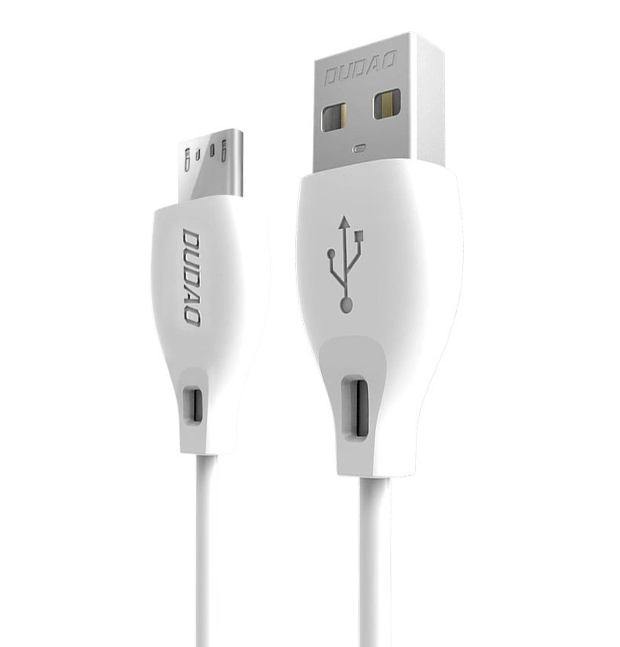 Dudao L4M USB-A - MicroUSB 2,4A kaapeli 1m - valkoinen