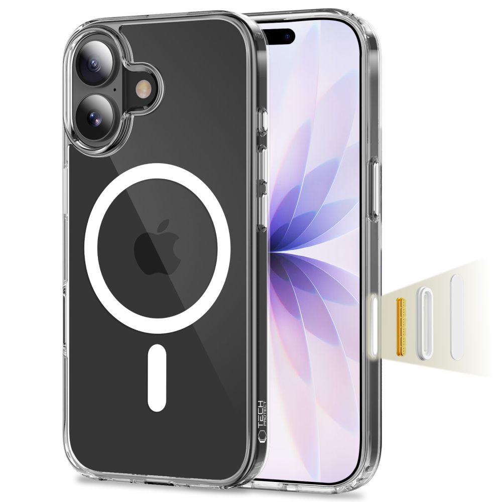 Tech-Protect Flexair Hybrid CC MagSafe Suojakuori iPhone 17 -lle - kirkas